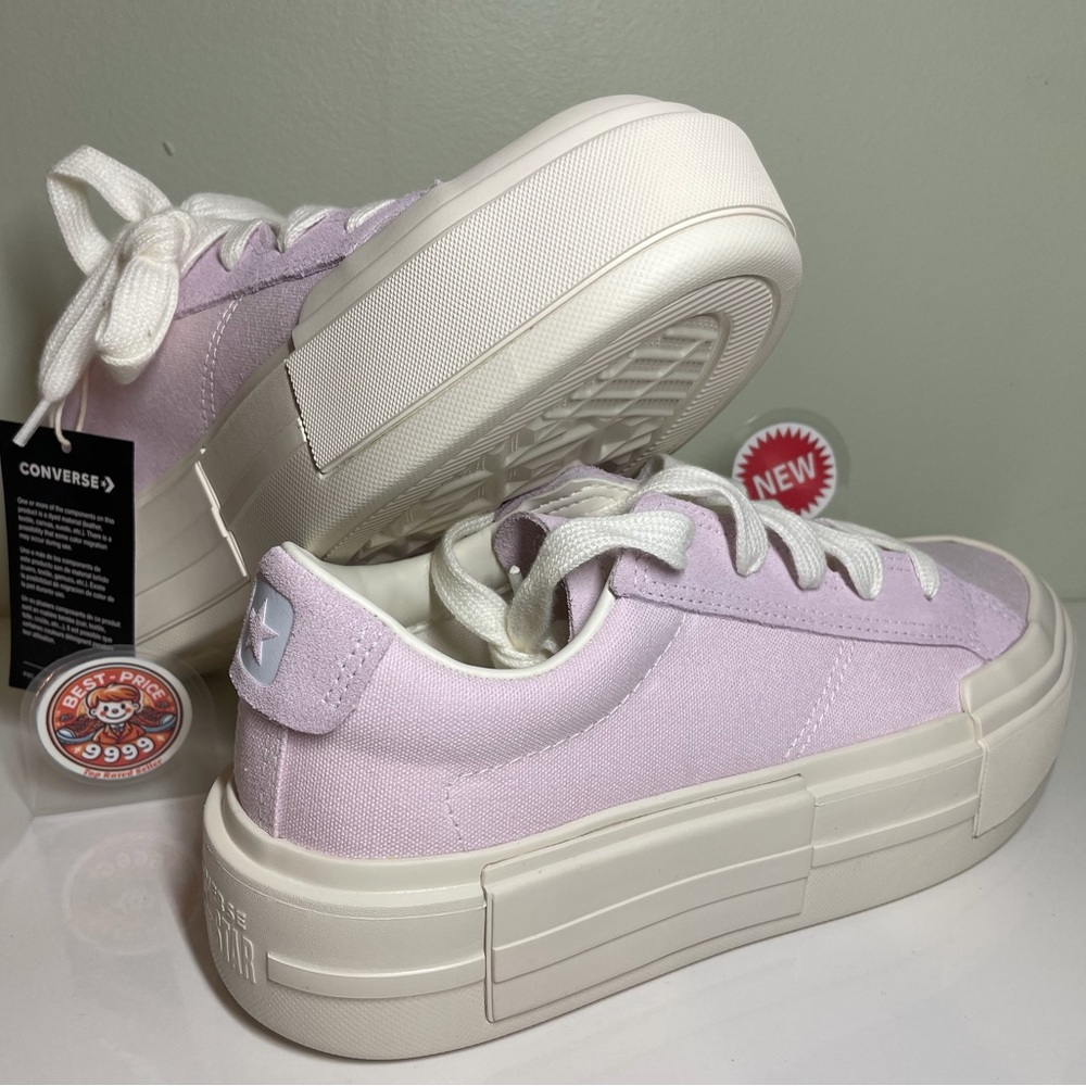 SOLD OUT - Converse - Size W7.5/M6 - Cruise OX Canvas Lilac Platform Sneakers